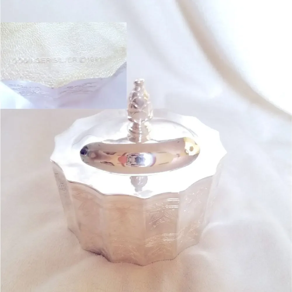Vintage Godinger Silver-P Museum Re-creation Jewelry Box, Trinket Box, Victorian - Picture 3 of 8